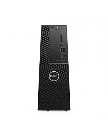 DELL Precision 3431 E-2224 SFF Intel Xeon E 16 Giga Bites DDR4-SDRAM 256 Giga Bites SSD Windows 10 Pro Stație de lucru Negru Del
