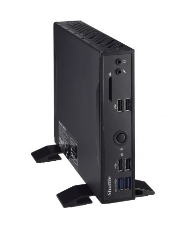 Shuttle XPC slim POS DS200 5205U Slim PC Intel® Celeron® 4 Giga Bites DDR4-SDRAM 128 Giga Bites SSD Mini PC Negru Shuttle - 3