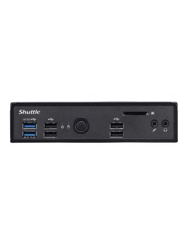 Shuttle XPC slim POS DS200 5205U Slim PC Intel® Celeron® 4 Giga Bites DDR4-SDRAM 128 Giga Bites SSD Mini PC Negru Shuttle - 7