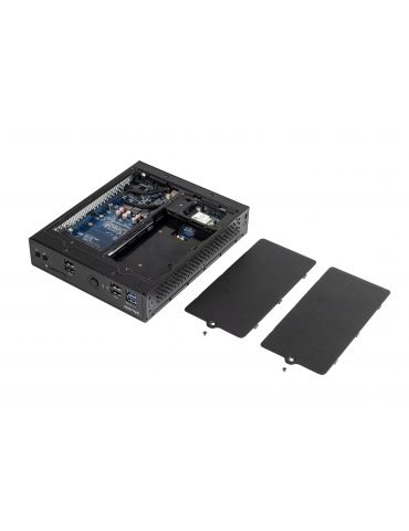 Shuttle XPC slim POS DS200 5205U Slim PC Intel® Celeron® 4 Giga Bites DDR4-SDRAM 128 Giga Bites SSD Mini PC Negru Shuttle - 8