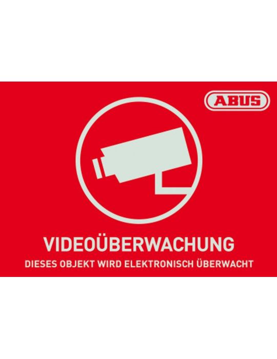 ABUS Warning Sticker Video Surveillance - 74 mm x 52.5 mm Abus - 1