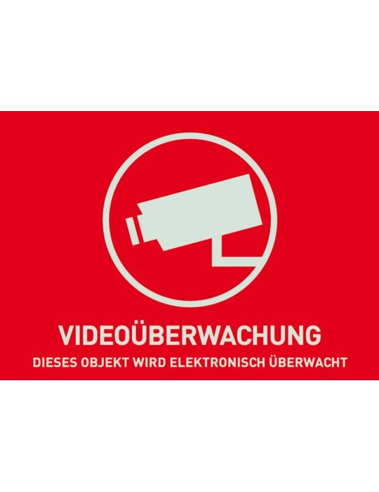 ABUS warning sticker video surveillance - 148 x 105 mm Abus - 1