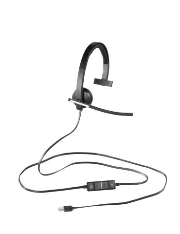 Logitech H650e Căști Prin cablu Bandă de fixare pe cap Birou/Call center USB Tip-A Negru, Argint Logitech - 2