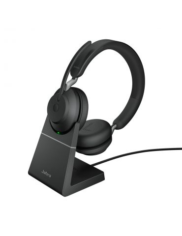 Jabra Evolve2 65, UC Stereo Căști Fără fir Bandă de fixare pe cap Birou/Call center USB Tip-A Bluetooth Negru Jabra - 1 - Tik.ro