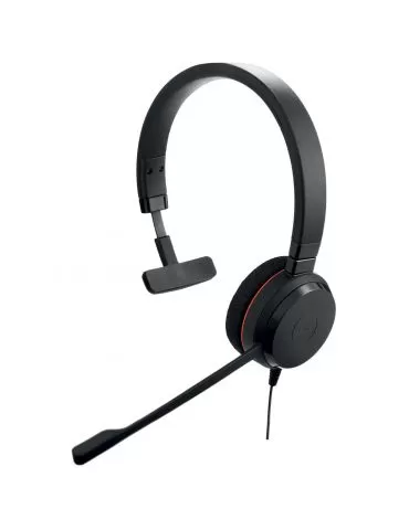 Jabra Evolve 20 MS Mono Căști Prin cablu Bandă de fixare pe cap Birou/Call center USB Tip-A Negru Jabra - 1 - Tik.ro