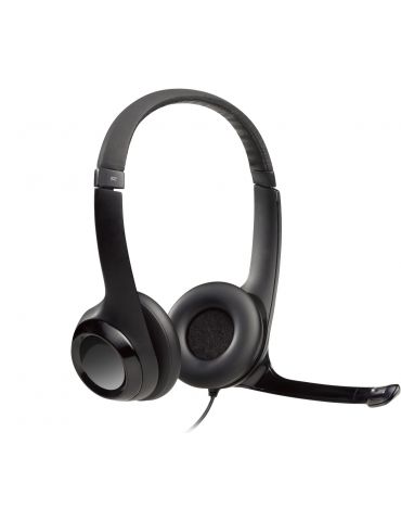 Logitech H390 USB Computer Headset Căști Prin cablu Bandă de fixare pe cap Birou/Call center USB Tip-A Negru Logitech - 1