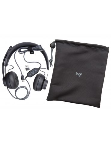 Logitech Zone Căști Prin cablu Bandă de fixare pe cap Apeluri/Muzică USB tip-C Grafit Logitech - 6