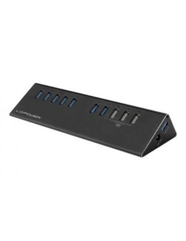 LC Power LC-HUB-ALU-2B-10 - hub - 10 ports Lc-power - 1 - Tik.ro