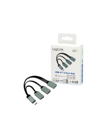 LogiLink USB-C hub 3-Port - hub - 3 ports Logilink - 1