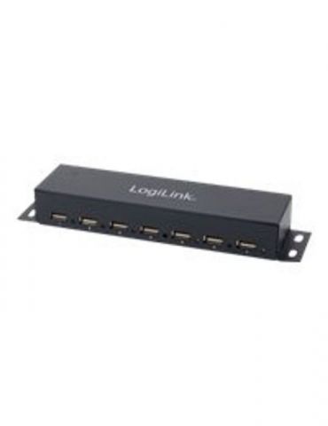 LogiLink USB 2.0 Hub 7-Port Metal - hub Logilink - 1 - Tik.ro