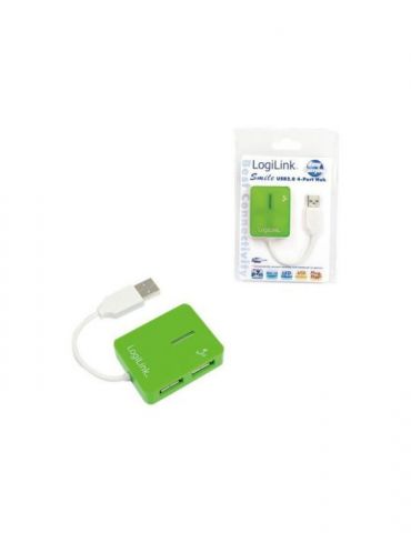 LogiLink Smile USB2.0 4-Port Hub - hub - 4 ports Logilink - 1 - Tik.ro