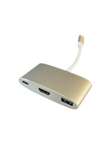 LC Power LC-HUB-C-MULTI-4 - docking station - USB-C - HDMI Lc-power - 1 - Tik.ro