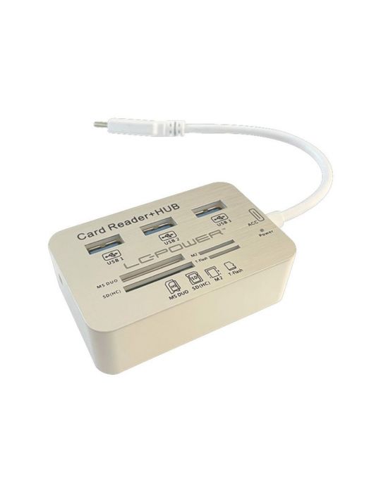 LC Power LC-HUB-C-CR - hub - 3 ports Lc-power - 1