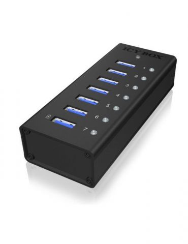 RaidSonic ICY BOX IB-AC618 - hub - 7 ports Raidsonic - 1 - Tik.ro