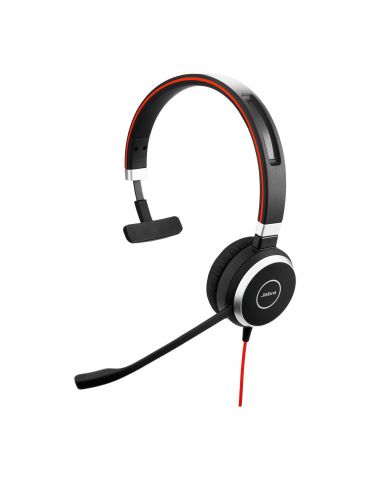 Jabra Evolve 40 MS Mono Căști Prin cablu Bandă de fixare pe cap Birou/Call center Negru Jabra - 1 - Tik.ro
