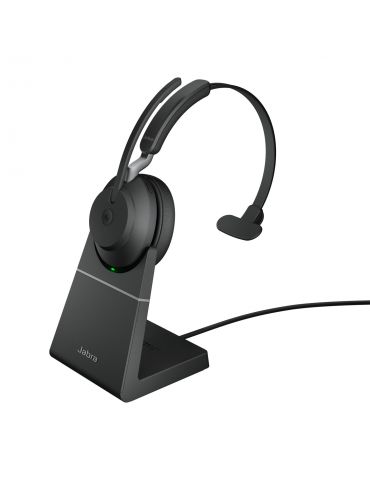 Jabra Evolve2 65, MS Mono Căști Fără fir Bandă de fixare pe cap Birou/Call center USB tip-C Bluetooth Negru Jabra - 1 - Tik.ro