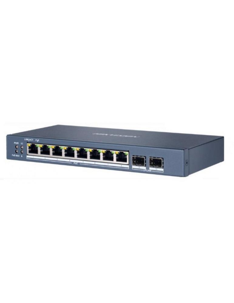 Switch gigabit 8porturi 8xpoe ds-3e1510p-e (include tv 1.5 lei)