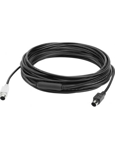 Logitech GROUP 10m Extender Cable cabluri PS/2 6-p Mini-DIN Negru Logitech - 1 - Tik.ro