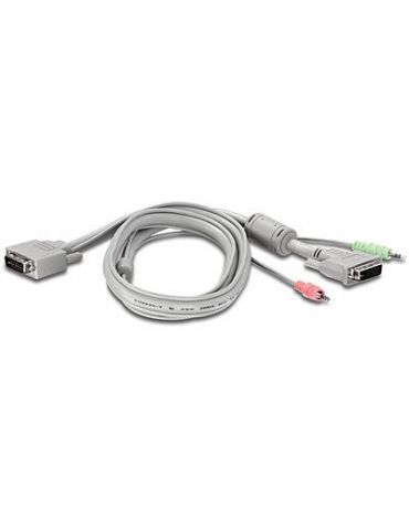 Switch kvm trendnet control 2 pc la 1 kvm conector tip usb (m) x 2 | dvi (m) | 3.5 mm jack (m) | 3.5 mm mini jack tk-204uk (incl