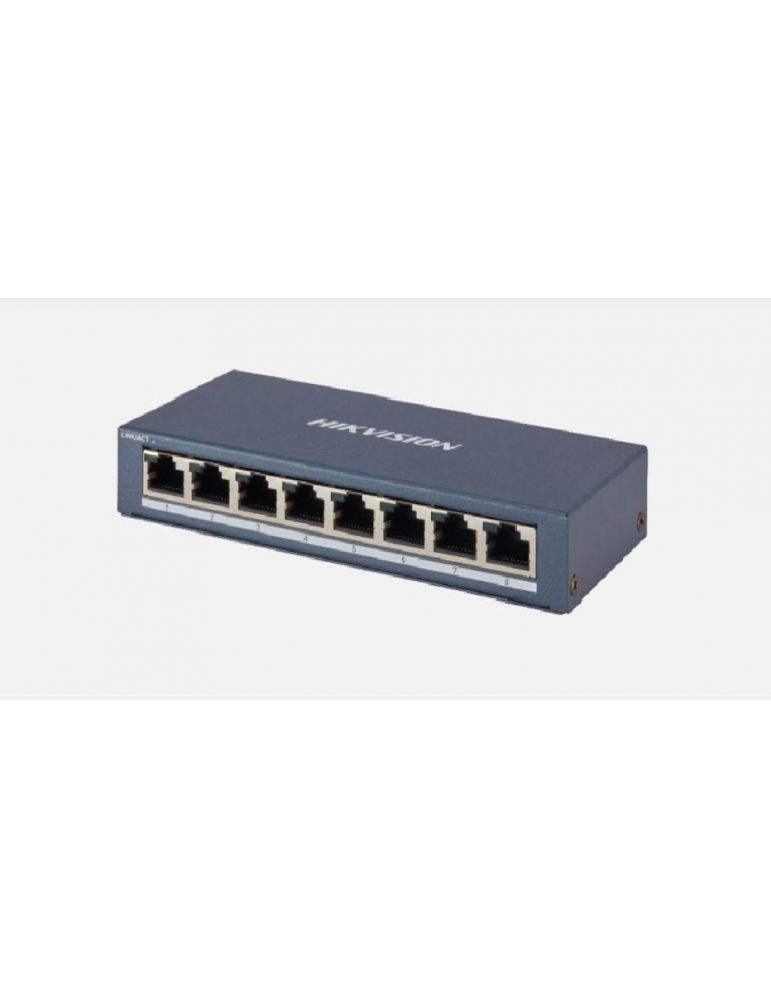 Switch Hikvision DS-3E0508-E(B), 8x RJ-45, 10/100/1000 Mbps