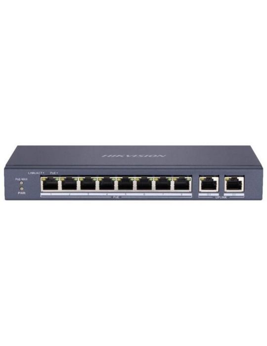 Switch 8porturi poe 60w ds-3e0310p-e/m (include tv 1.5 lei) Hikvision - 1