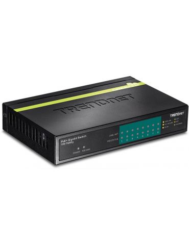 Switch trendnet porturi gigabit x 8 unmanaged carcasa metalica tpe-tg80g (include tv 1.5 lei) Trendnet - 1 - Tik.ro