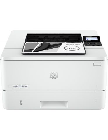 HP LaserJet Pro Imprimantă 4002dn, Imprimare, Imprimare faţă-verso viteze mari de evacuare a primei pagini eficienţă energetică  - Tik.ro