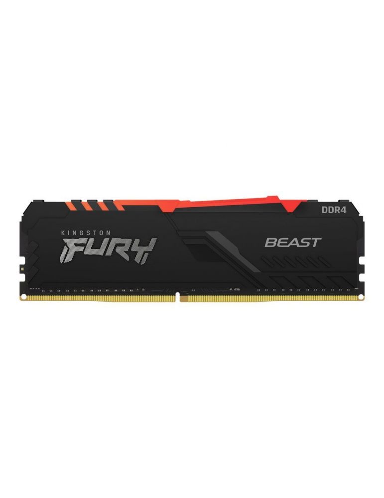 Kingston FURY Beast RGB - DDR4 - kit - 64 GB: 4 x 16 GB - DIMM 288-pin - 2666 MHz / PC4-21300 - unbuffered