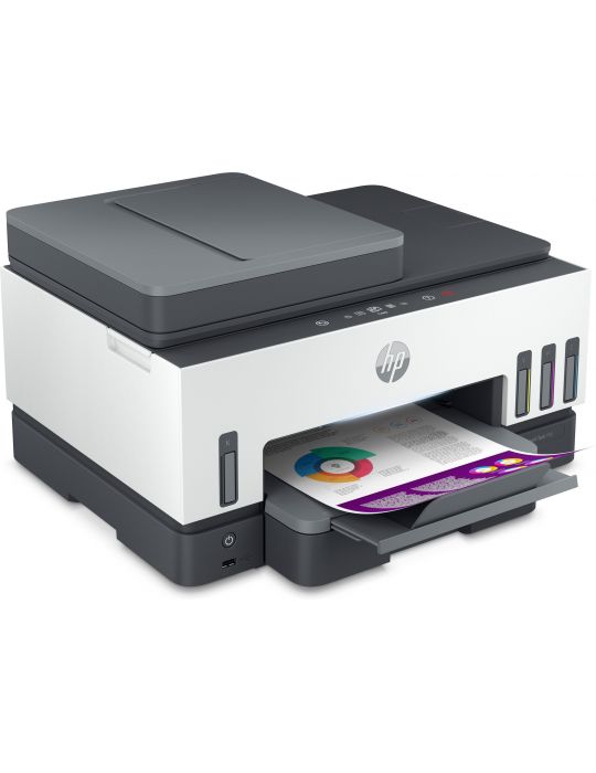 HP Smart Tank 790 All-in-One, Imprimare, copiere, scanare, fax, ADF şi wireless, Alimentator ADF de 35 de coli scanare către Hp 