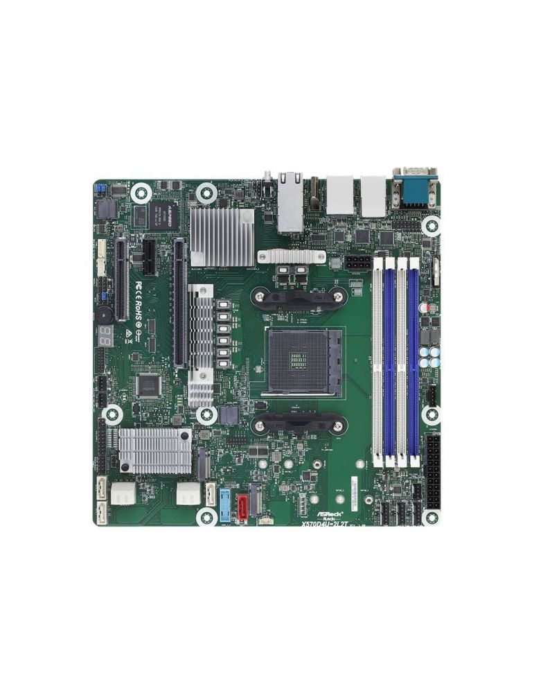 ASRock Rack X570D4U-2L2T - motherboard - micro ATX - Socket AM4 - AMD X570