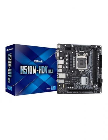 Placa de baza ASRock H510M-HDV R2.0, Intel H510, LGA 1200, mATX Asrock - 1