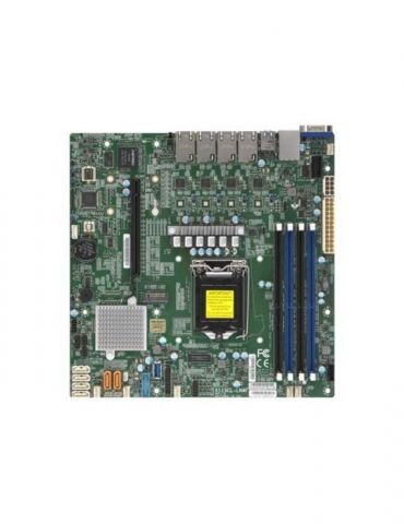 SUPERMICRO X11SCL-LN4F - motherboard - micro ATX - LGA1151 Socket - C242 Supermicro - 1 - Tik.ro