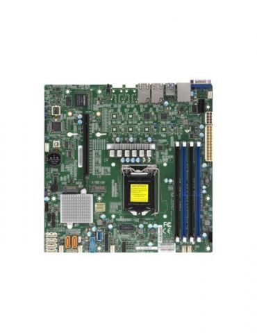 SUPERMICRO X11SCM-F - motherboard - micro ATX - LGA1151 Socket - C246 Supermicro - 1 - Tik.ro