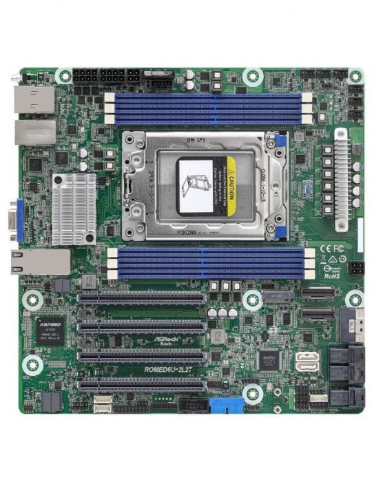 ASRock Rack ROMED6U-2L2T - motherboard - micro ATX - Socket SP3 Asrock - 1