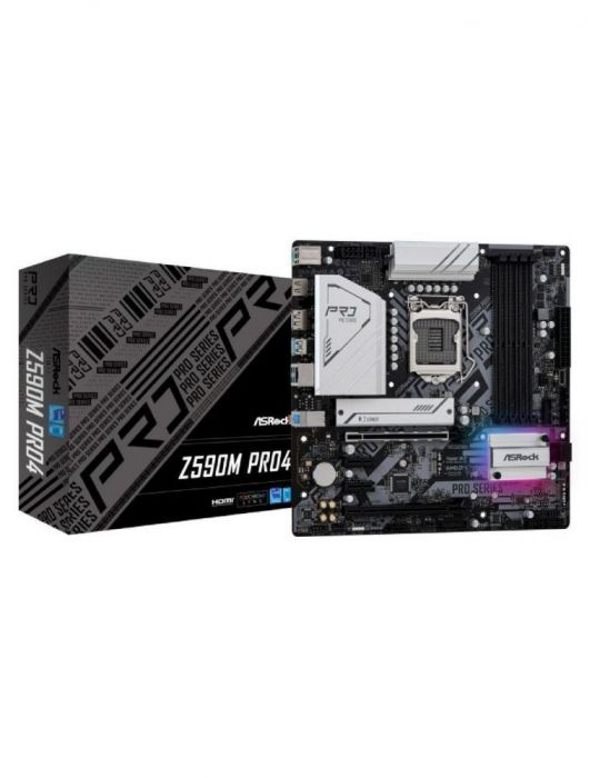 ASRock Z590M Pro4 - motherboard - micro ATX - LGA1200 Socket - Z590 Asrock - 1
