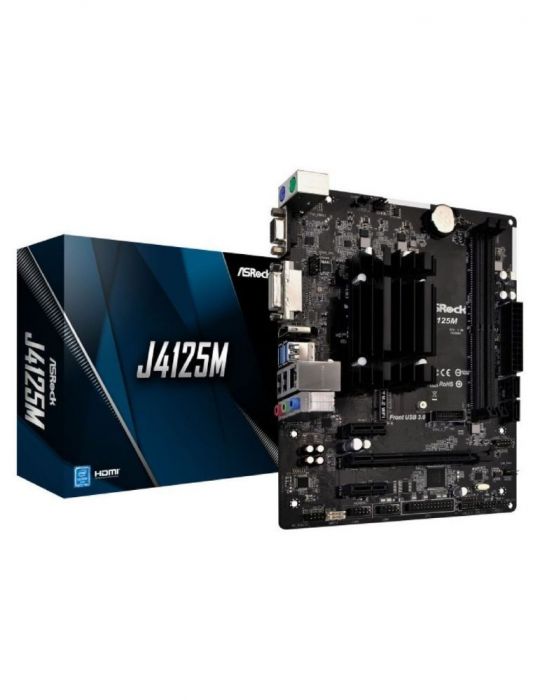Placa de baza ASRock J4125M - motherboard - micro ATX - Intel Celeron J4125 Asrock - 1