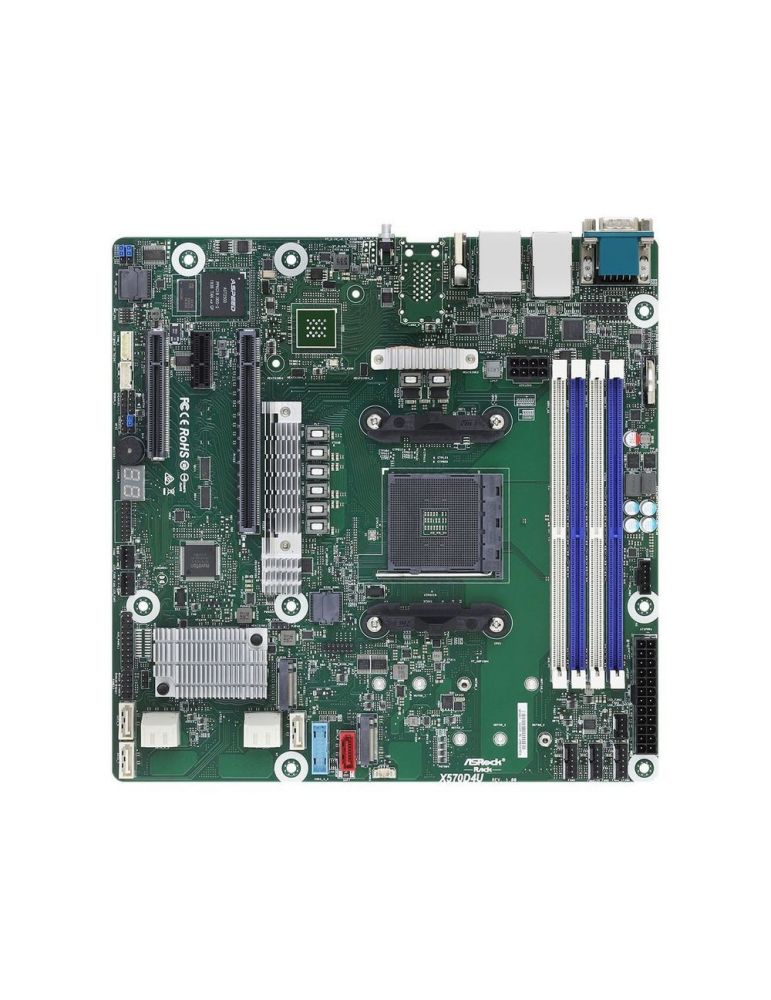 ASRock Rack X570D4U - motherboard - micro ATX - Socket AM4 - AMD X570