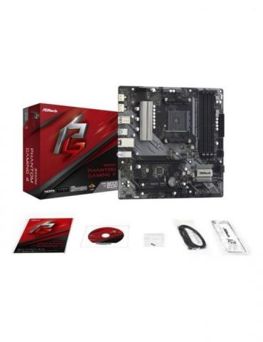 ASRock B550M Phantom Gaming 4 - motherboard - micro ATX - Socket AM4 - AMD B550 Asrock - 1