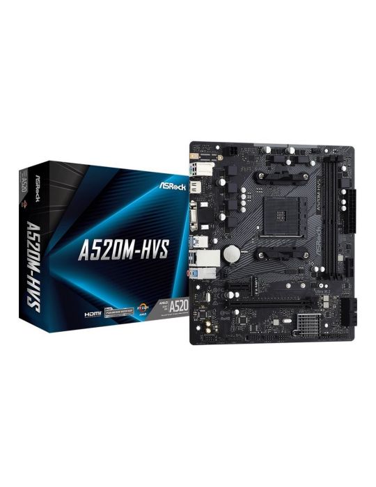 ASRock A520M-HVS - motherboard - micro ATX - Socket AM4 - AMD A520 Asrock - 1