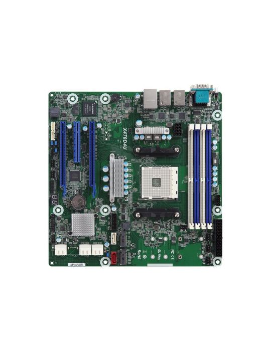 ASRock Rack X470D4U - motherboard - micro ATX - Socket AM4 - AMD X470 Asrock - 1