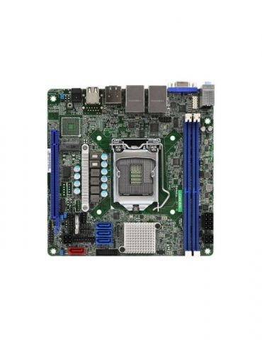 ASRock RACK motherboard C246 WSI - Mini ITX - Socket Intel 1151 v2 - Intel C246 Asrock - 1 - Tik.ro