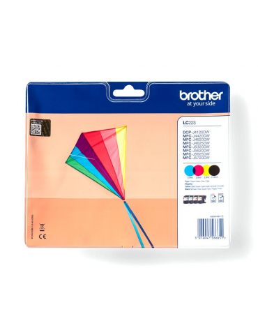 Brother LC223VALBP cartușe cu cerneală 4 buc. Original Negru, Cyan, Magenta, Galben