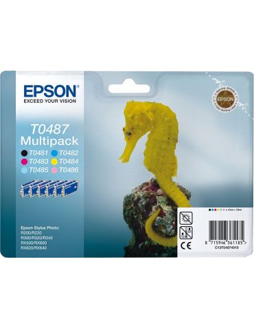 Epson Seahorse Multipack 6-Coulered T0487 - Tik.ro
