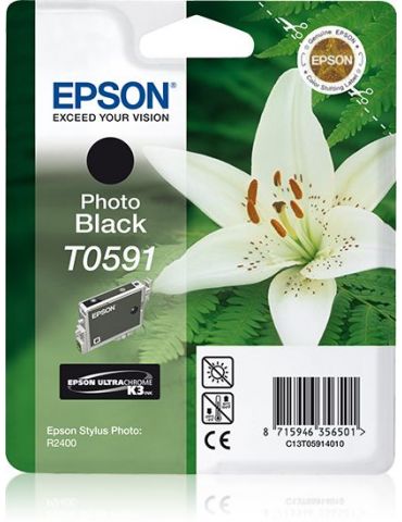 Epson Lily Cartuş Photo Black T0591 Ultra Chrome K3 - Tik.ro
