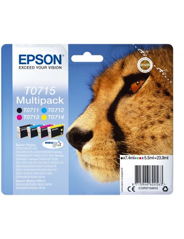Epson Multipack 4-Coulered T0715 DURABrite Ultra Ink Epson - 1 - Tik.ro