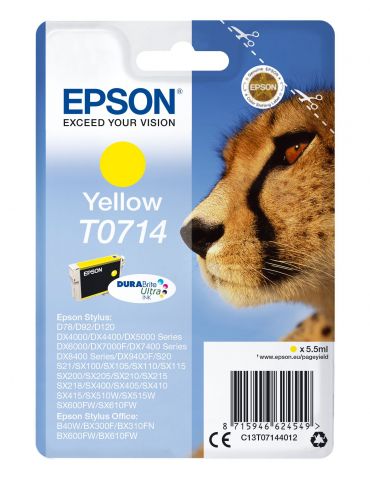 Epson Singlepack Yellow T0714 DURABrite Ultra Ink Epson - 1 - Tik.ro