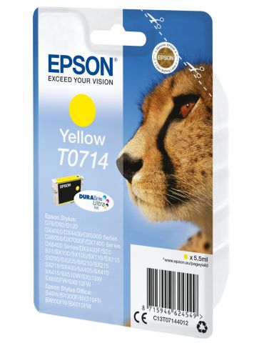 Epson Singlepack Yellow T0714 DURABrite Ultra Ink Epson - 2