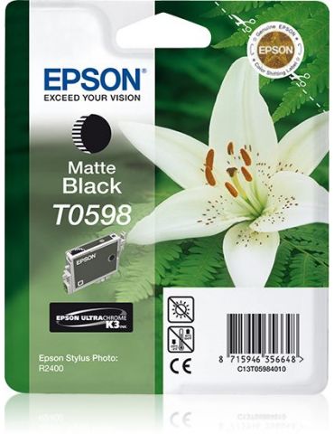 Epson Lily Cartuş Matte Black T0598 Ultra Chrome K3 - Tik.ro