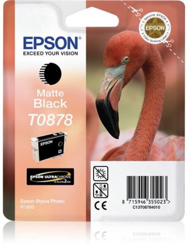 Epson Flamingo Cartuş Matte Black T0878 Ultra Gloss High-Gloss 2 - Tik.ro