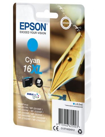 Epson Pen and crossword Singlepack Cyan 16XL DURABrite Ultra Ink